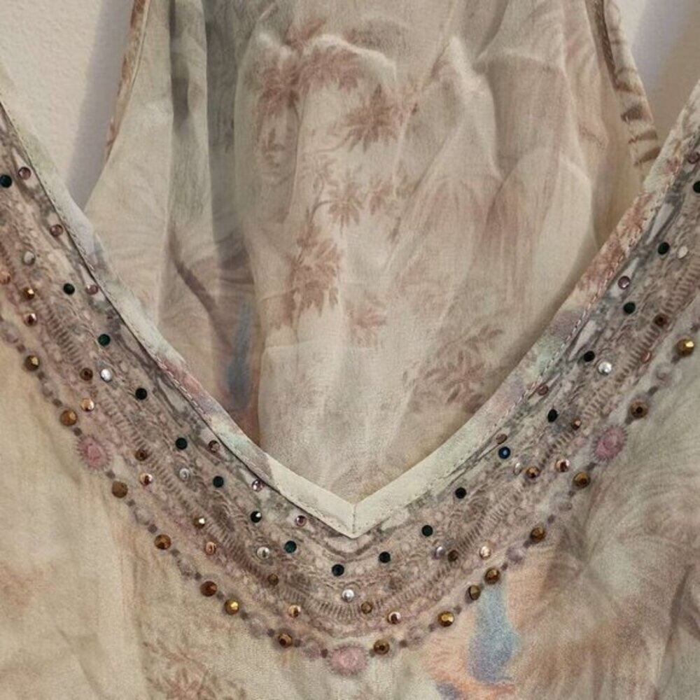 Camilla Electron Libre Back Overlay Top Size Large - Picture 8 of 13